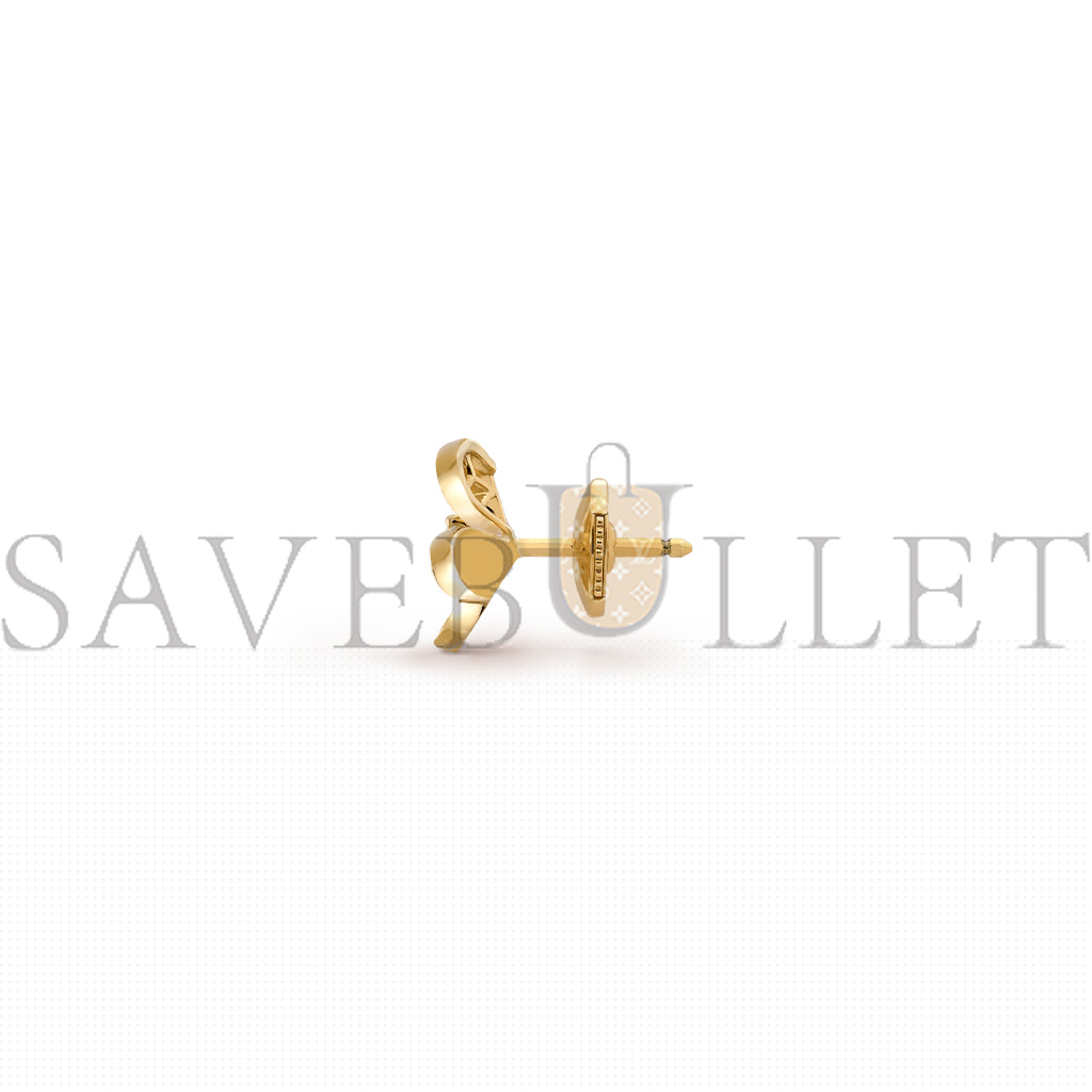 v*n cl*f arpels frivole earrings, mini model - yellow gold, Di*m*nd vcarp24200